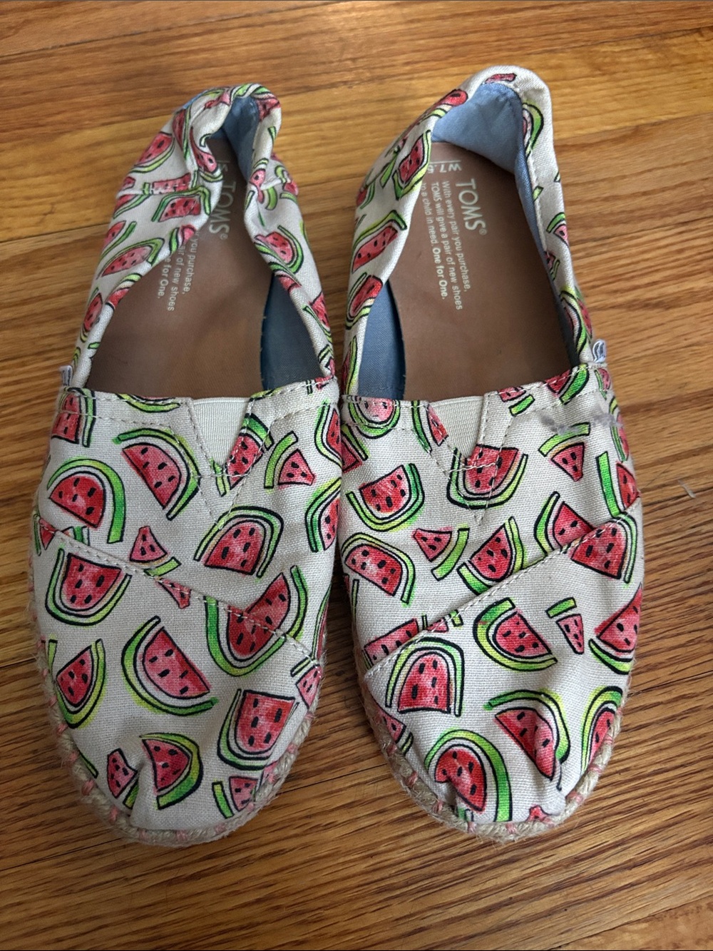 Toms Women’s Watermelon Canvas Slip-Ons